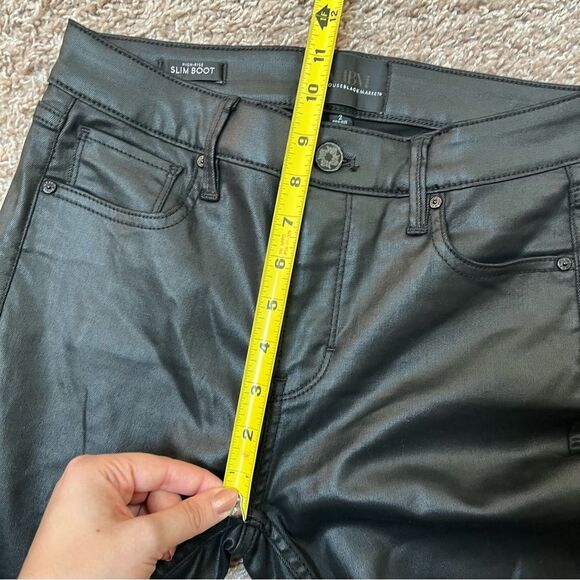 WHBM Coated Slim Bootcut High Rise Jeans - Picture 16 of 16